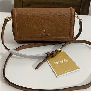 Michael Kors Tan Leather Crossbody Bag